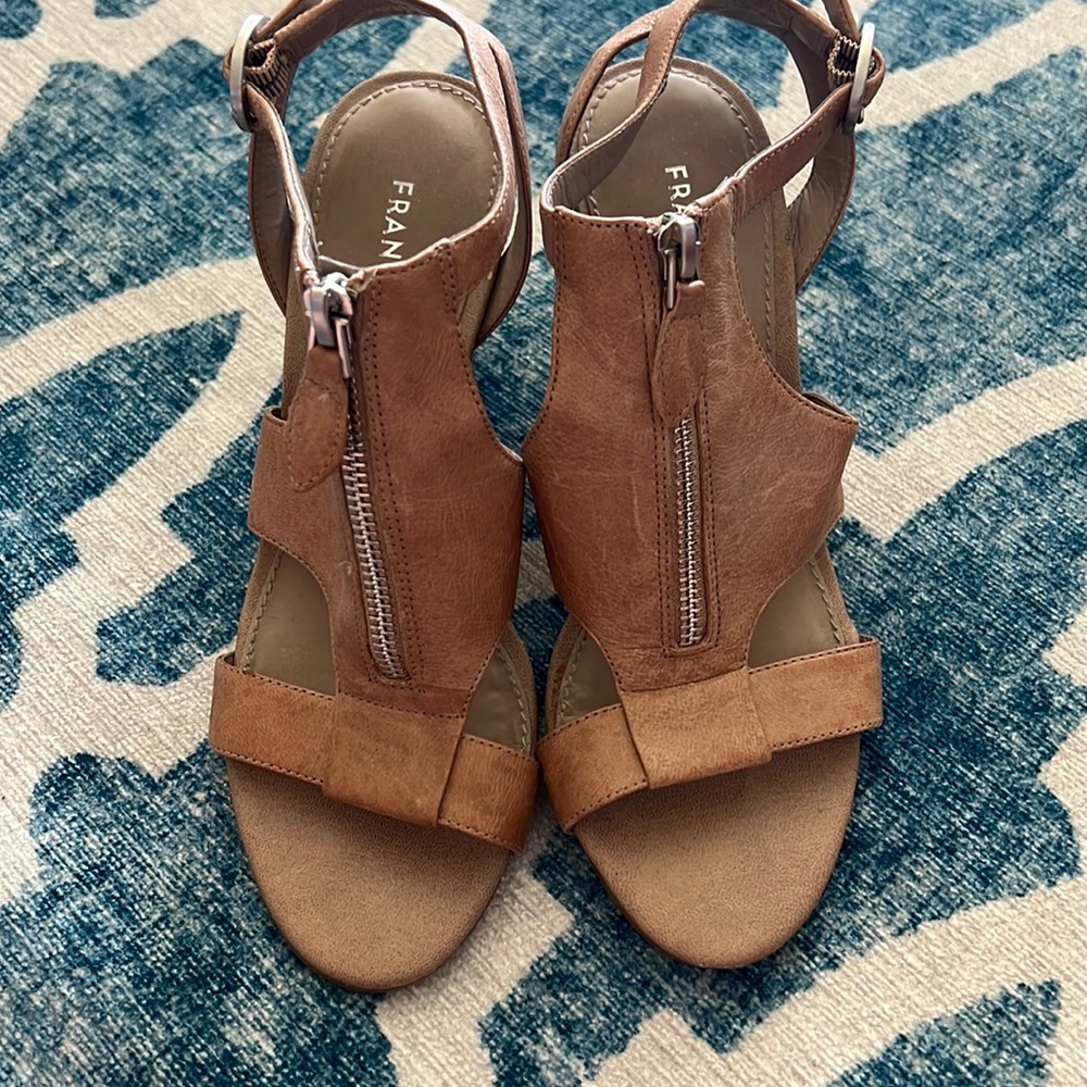 Gently worn Franco Sarto wedge heel